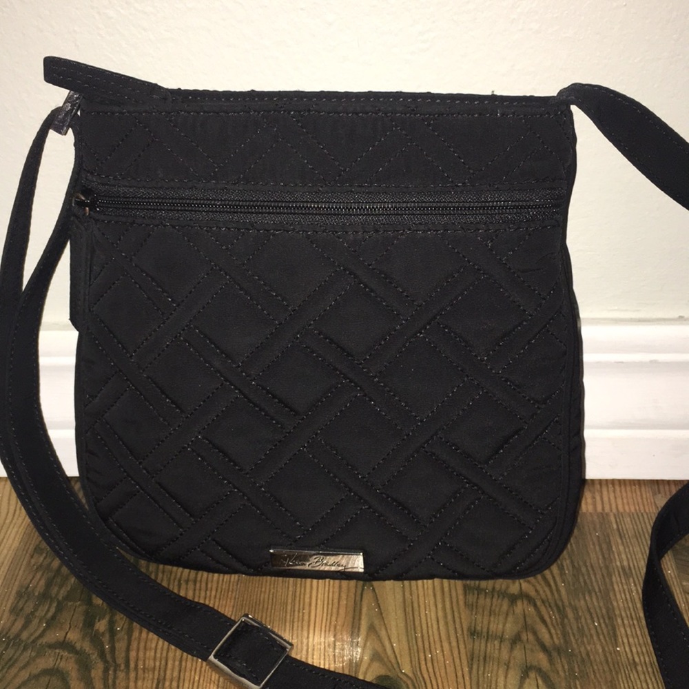 Vera Bradley Pleated Black Satchel